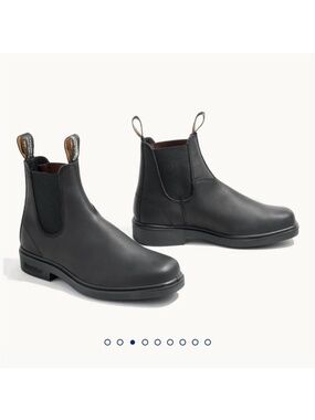 Blundstone 063 Square Toe Black Leather Chelsea Boots